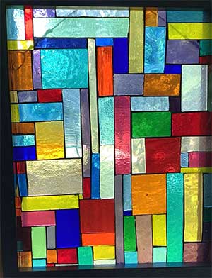 an xample of a stained glass mosaic