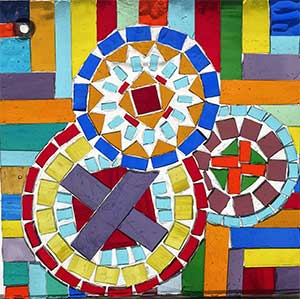 an xample of a stained glass mosaic