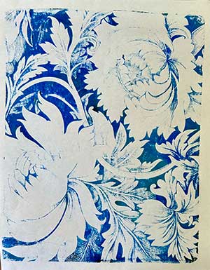 an example of gelli-plate printing