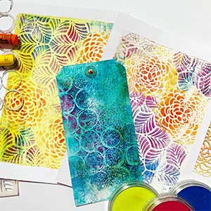 printmaking materials and examples for youth art