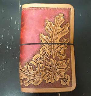 leather tooled traveler's notebook