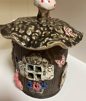 ceramic fairy house