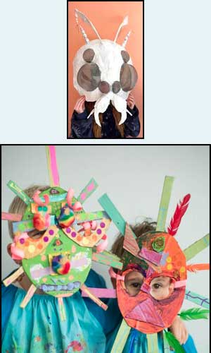 photos of two examples of cosplay and costume design for elementary or high school students
