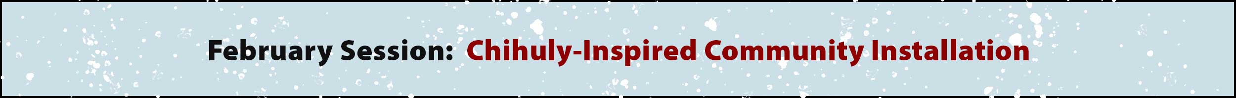 banner announncing the Young Artist Experience classes for February 2025