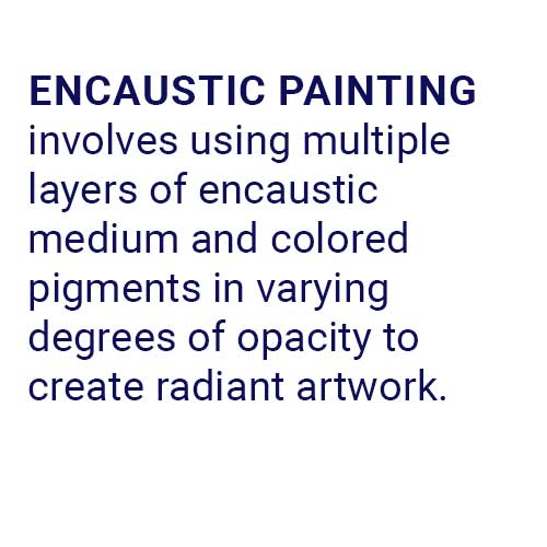 Type of encaustics painting