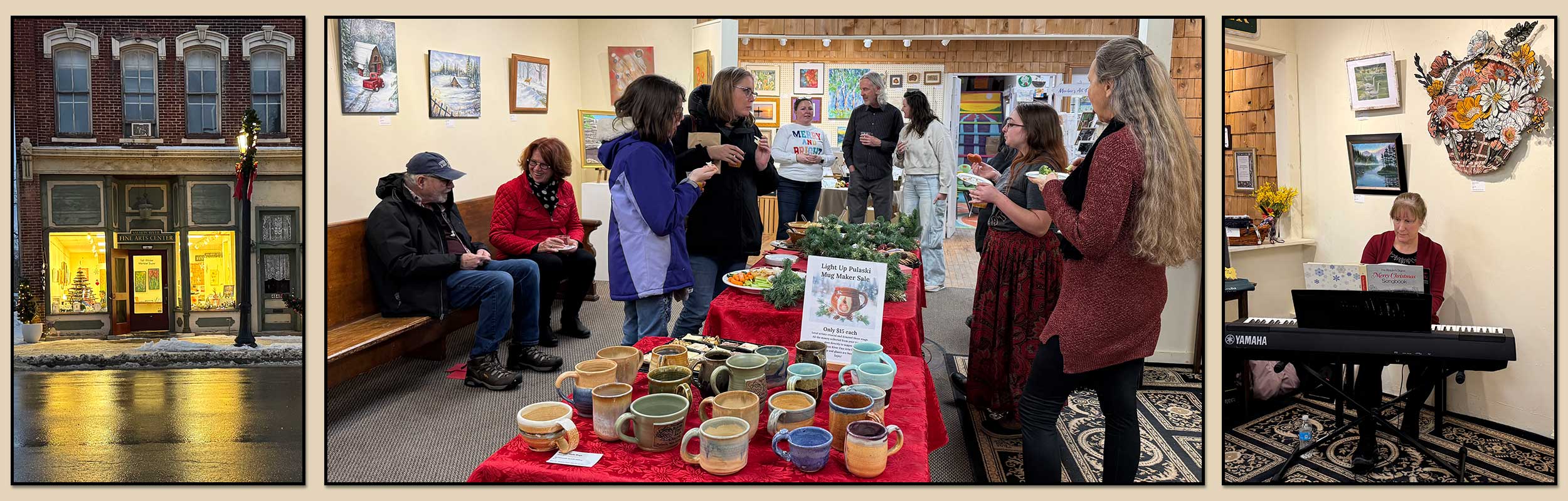 scenes from the Arts Center holiday party 2025