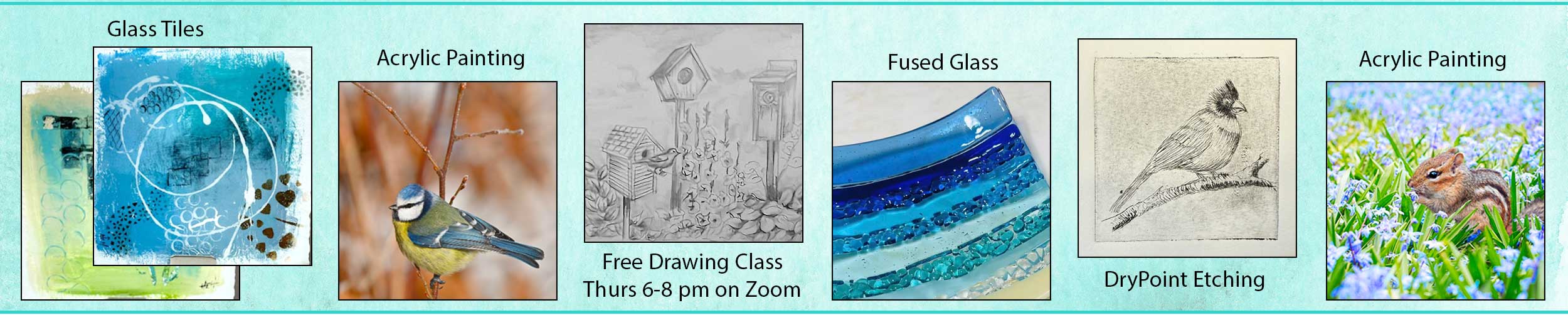 a website banner showing all the available 6x6 courses