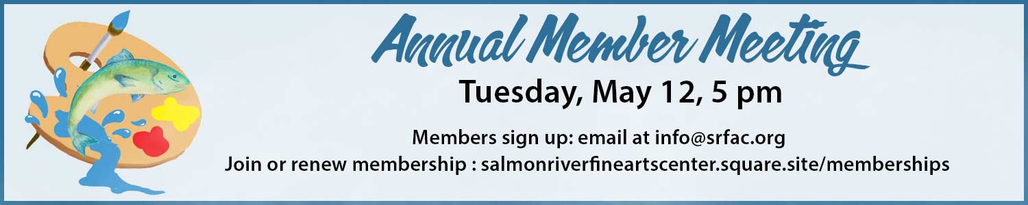 announcement for annual member meeting Tuesday, May 12, 5 pm
