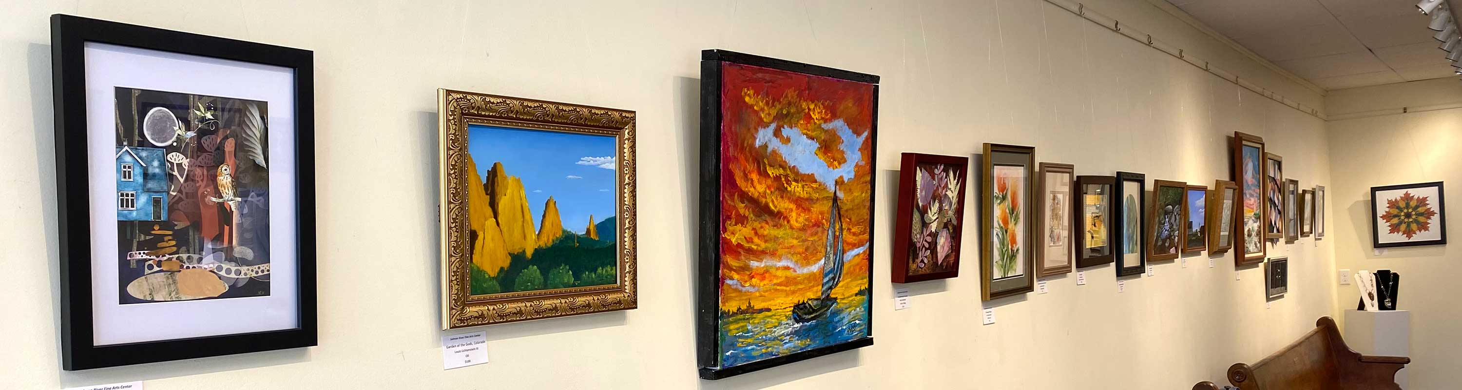 photo of artworks from Sunday Artists Show 2022
