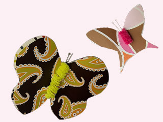 an image of two butterflies made in a recent art class for senior citizens