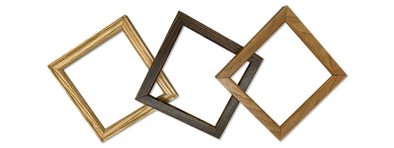 handmade wood frames for purchased artwork