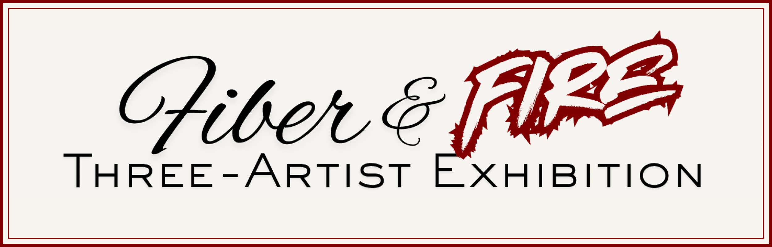 website banner showing photos from the opening ceremony of the show titled Glass Art Three Perspectives