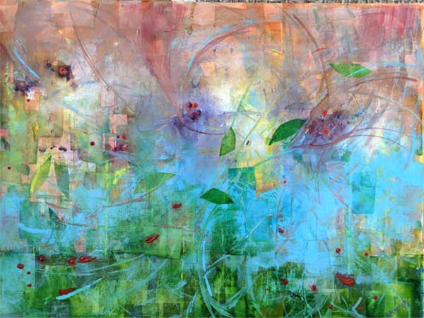 Mixed Media Painting titled Windsong
